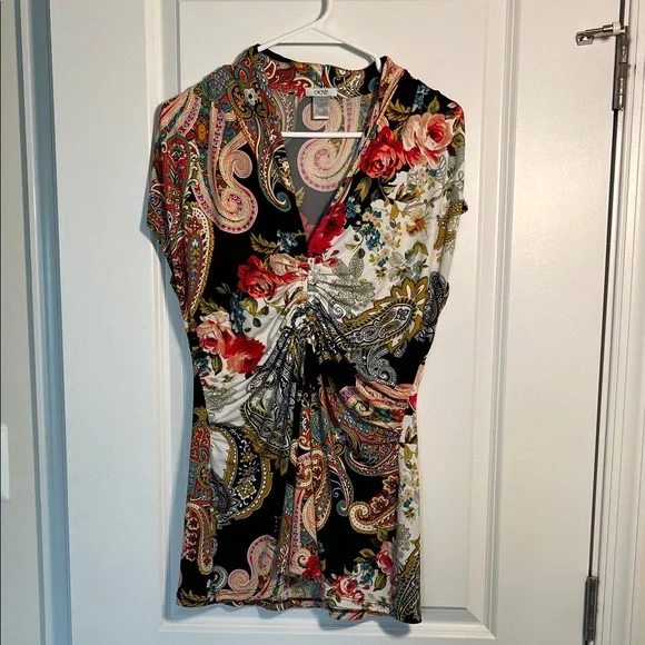 Cache - Floral Paisley Women's Top - Picture 1 of 5